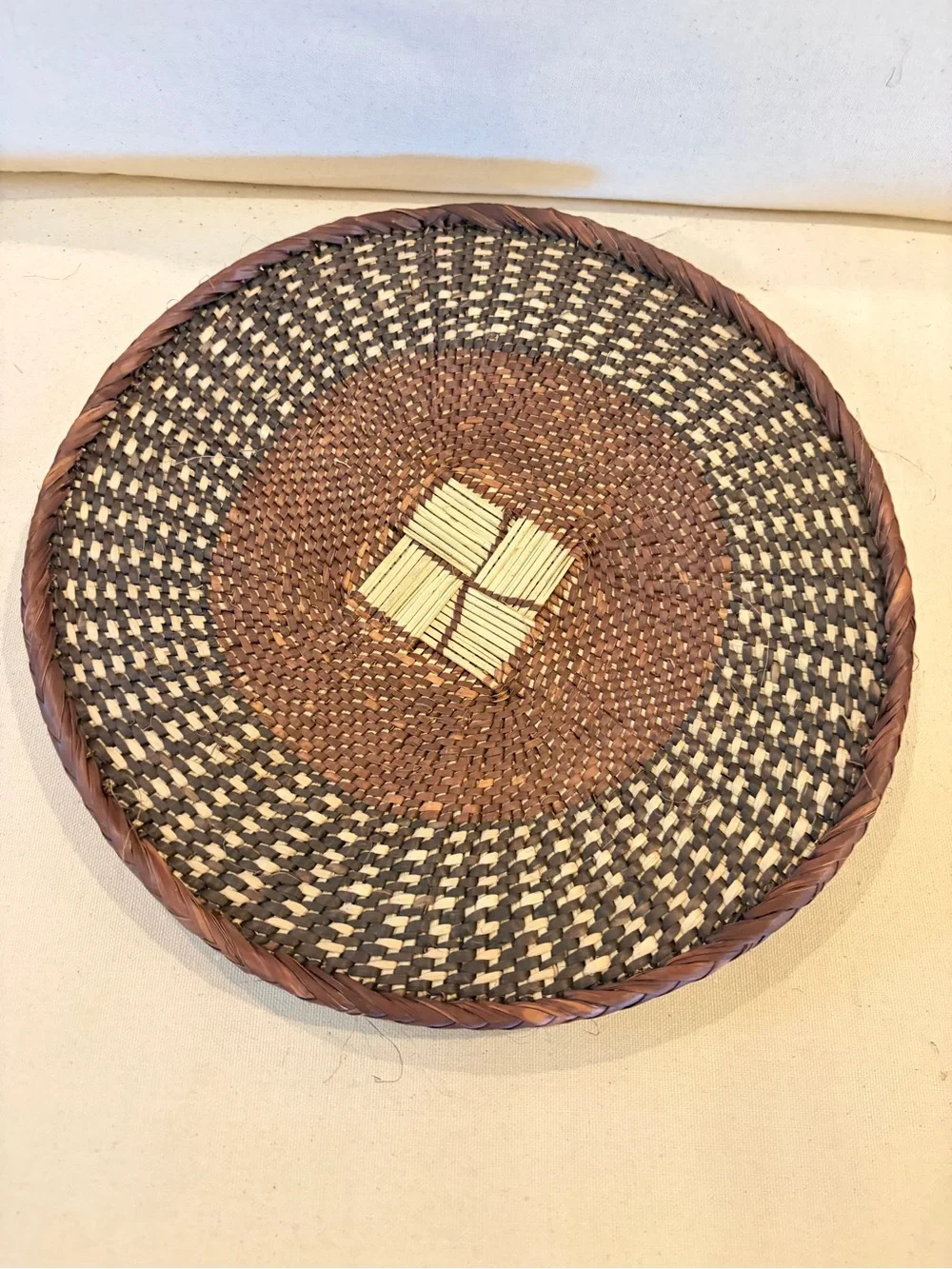 NEW Africa Woven Basket. Made by the Binga people of Zambia/Zimbabwe